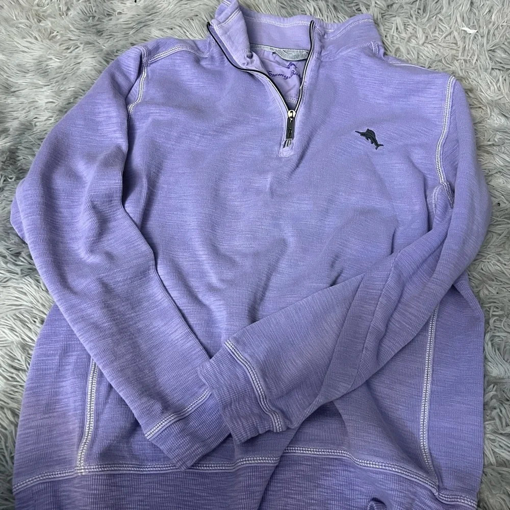 Tommy Bahama purple quarter zip